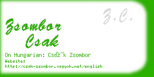 zsombor csak business card